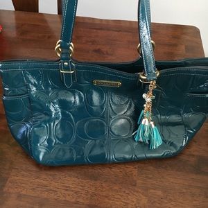 Coach Teal purse